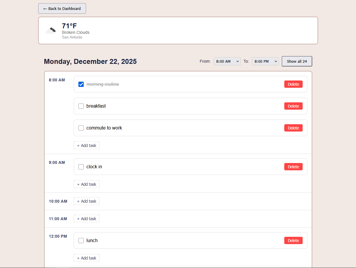 Daily Daisy Planner screenshot